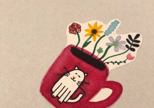 detail bedrukt t shirt workshop Hello Mojo Kortrijk textiel bedrukken creatieve workshop