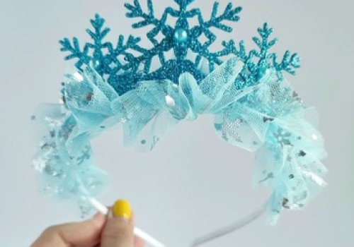 Kinderen maken sneeuw tiara workshop winterevent Hello Mojo