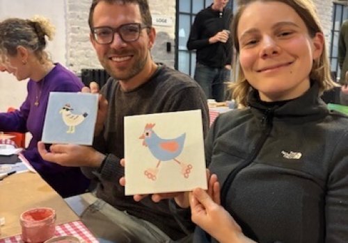 Creatieve tegeltjes workshop Heule of op locatie Hello Mojo